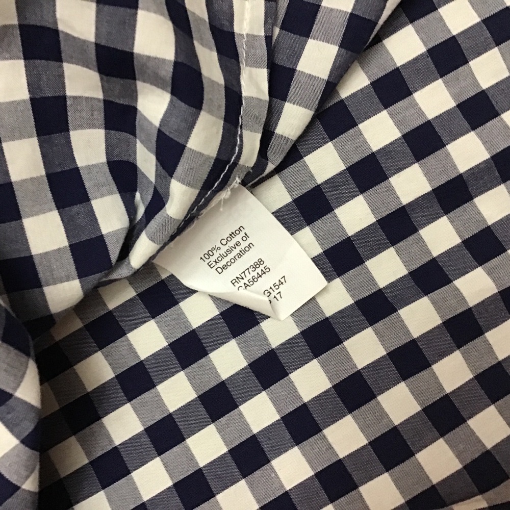 Madewell Smocked Gingham Off-The-Shoulder Top - Picture 7 of 8